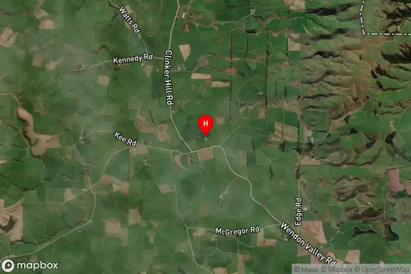 Wendon Valley,Southland Satellite Map