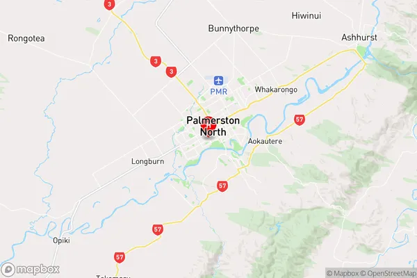 West End,Manawatu-Wanganui Region Map