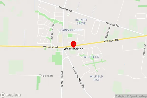 West Melton,Canterbury Area Map