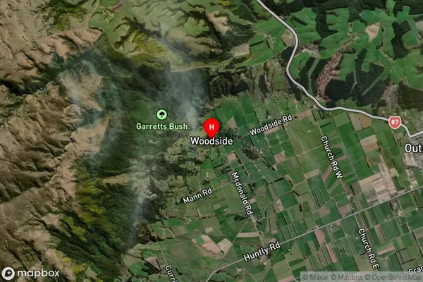 Woodside,Otago Satellite Map