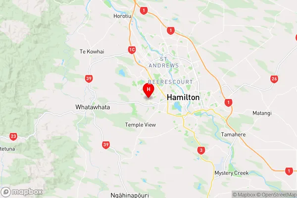 Western Heights,Waikato Region Map