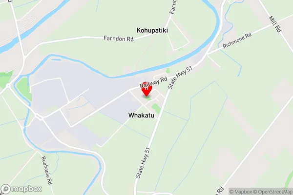 Whakatu,Hawke's Bay Area Map