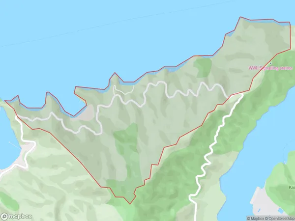 Whenuanui Bay, Marlborough Polygon Area Map