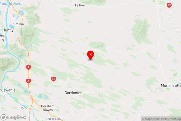 Whitikahu,Waikato Region Map