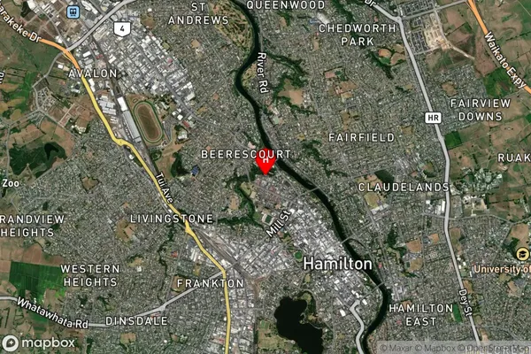 Whitiora,Waikato Satellite Map