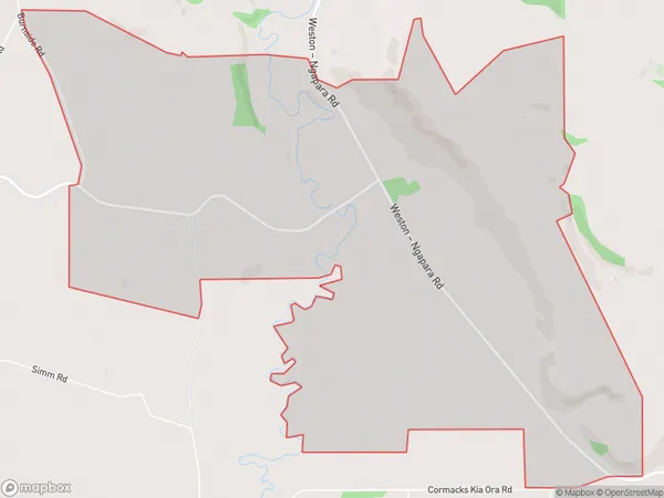 Whitstone, Otago Polygon Area Map