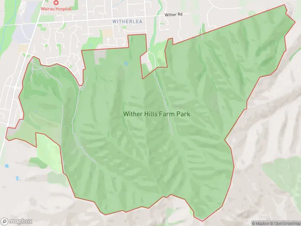 Wither Hills, Marlborough Polygon Area Map