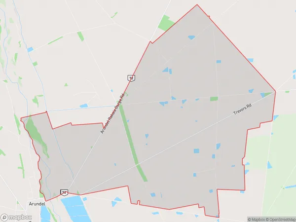 Carew, Canterbury Polygon Area Map