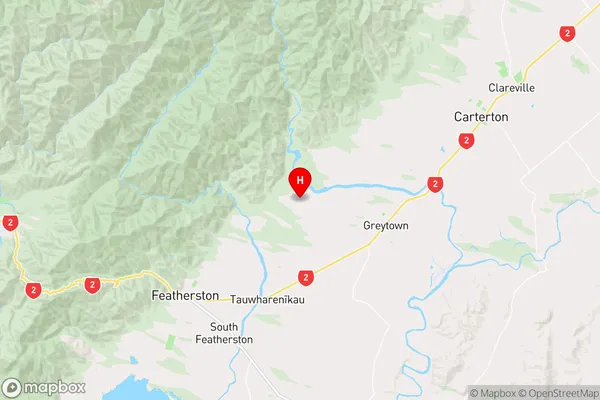 Woodside,Wellington Region Map