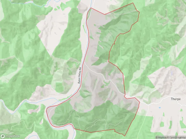 Woodstock, Tasman Polygon Area Map