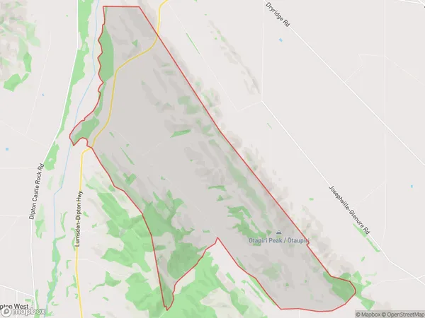 Caroline, Southland Polygon Area Map