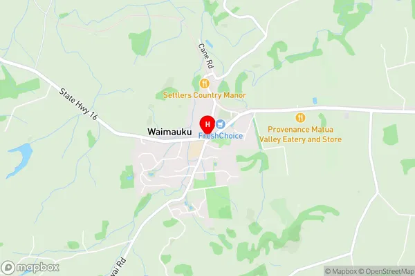 Waimauku,Auckland Area Map