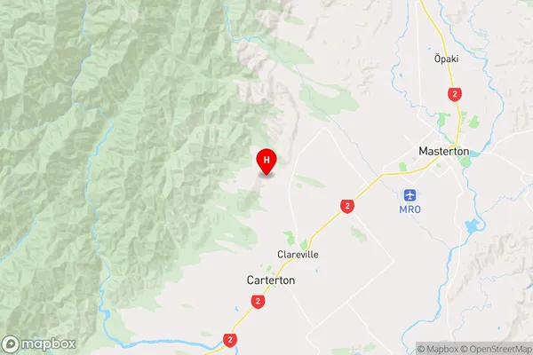 Carrington,Wellington Region Map