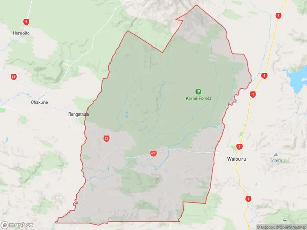 Tangiwai, Manawatu-Wanganui Polygon Area Map