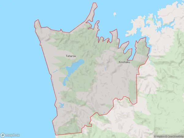 Taharoa, Waikato Polygon Area Map