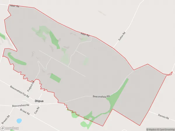 Adair, Canterbury Polygon Area Map