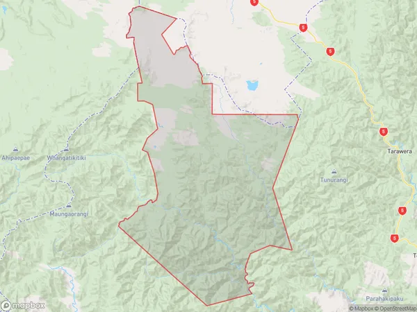 Taharua, Waikato Polygon Area Map