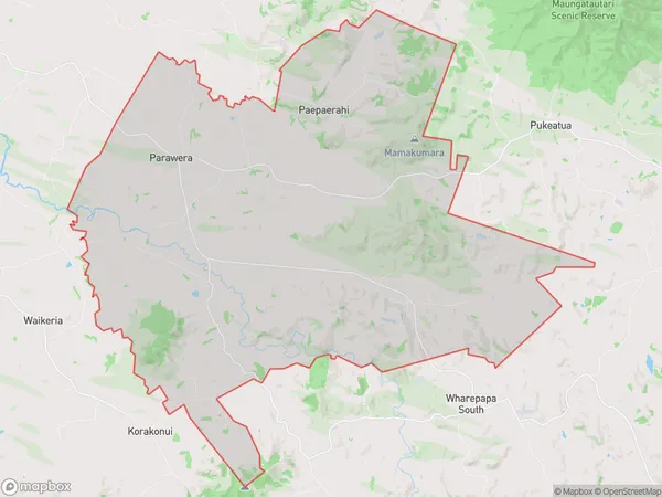 Parawera, Waikato Polygon Area Map