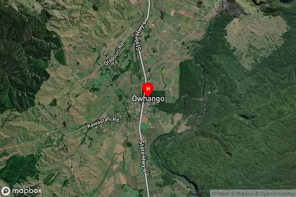 Owhango,Manawatu-Wanganui Satellite Map