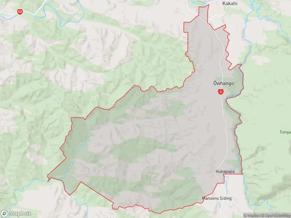 Owhango, Manawatu-Wanganui Polygon Area Map