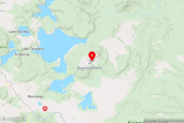 Mount Tarawera,Bay of Plenty Region Map