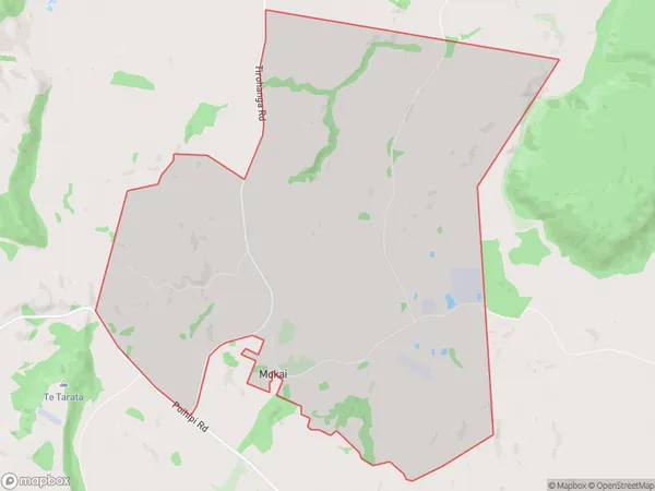 Mokai, Waikato Polygon Area Map