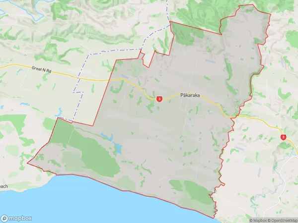 Pakaraka, Manawatu-Wanganui Polygon Area Map