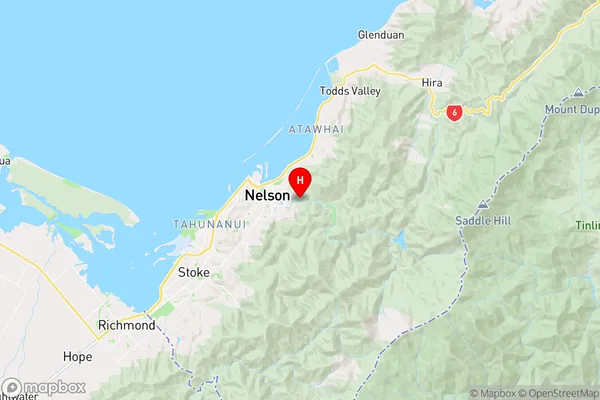 Maitai,Nelson Region Map