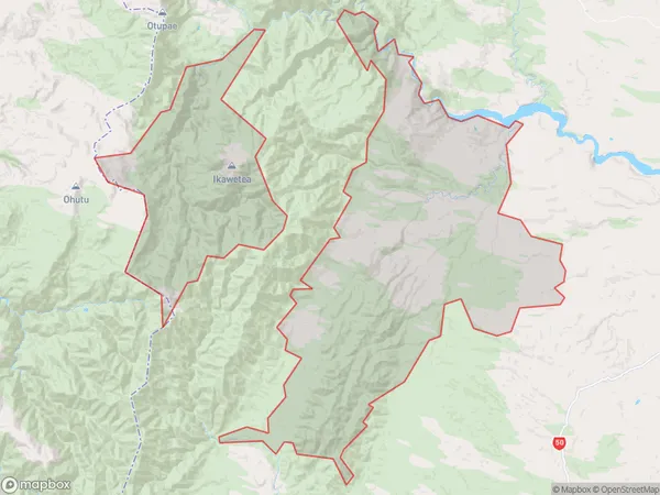 Kereru, Hawke's Bay Polygon Area Map