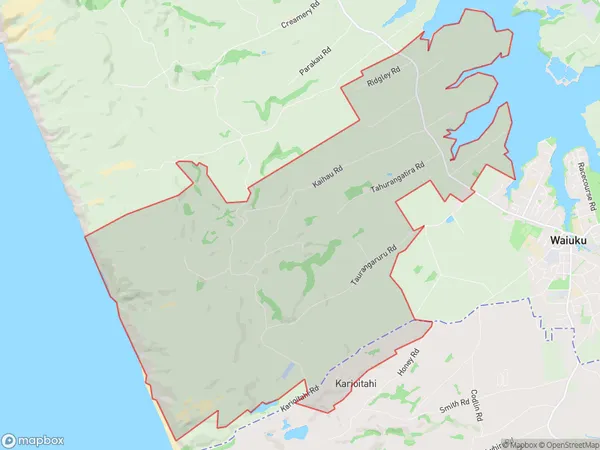 ZipCode 2123 Map for Karioitahi