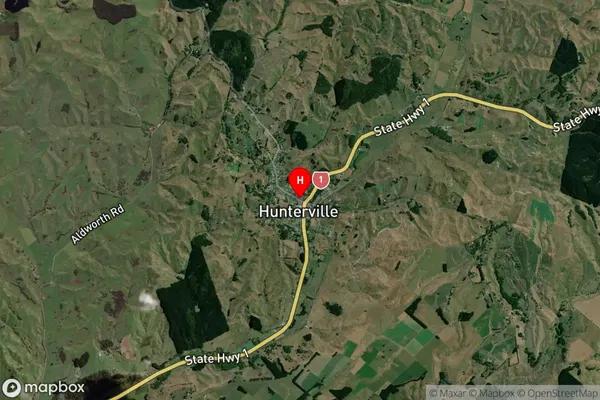 Hunterville,Manawatu-Wanganui Satellite Map