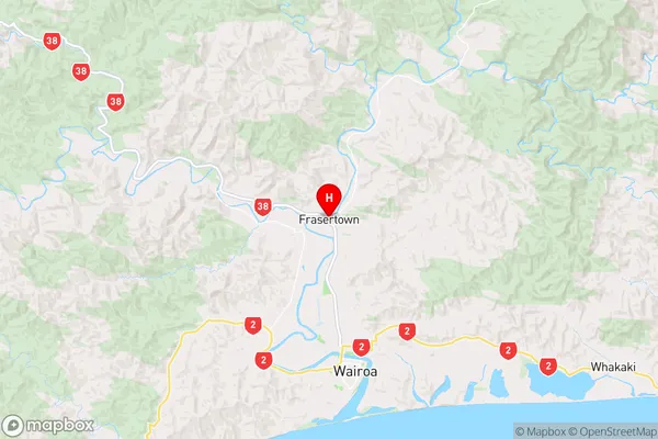 Frasertown,Hawke's Bay Region Map