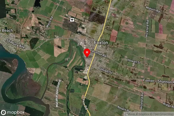 Foxton,Manawatu-Wanganui Satellite Map