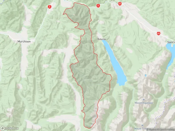 Braeburn Range, Tasman Polygon Area Map