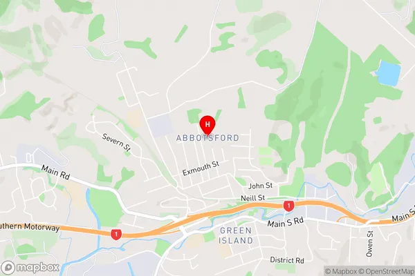 Abbotsford,Otago Area Map