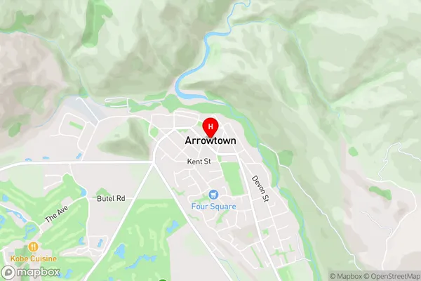 Arrowtown,Otago Area Map