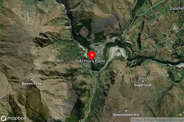 Arthurs Point,Otago Satellite Map