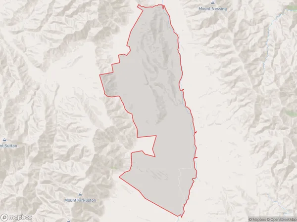 Cattle Creek, Canterbury Polygon Area Map