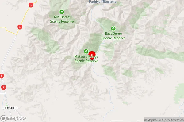 Cattle Flat,Southland Region Map