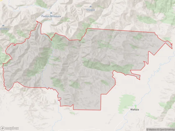 Cattle Flat, Southland Polygon Area Map