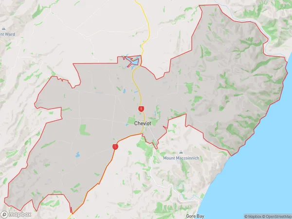 ZipCode 7341 Map for Cheviot