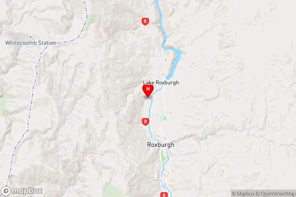 Coal Creek Flat,Otago Region Map