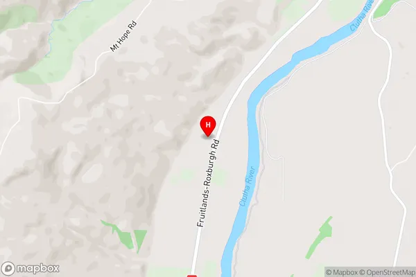 Coal Creek Flat,Otago Area Map