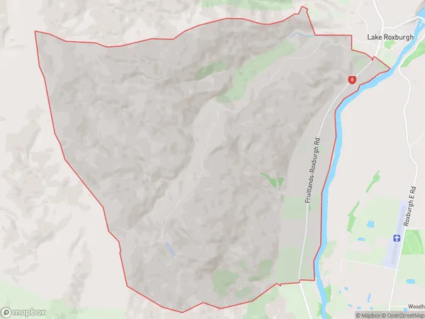 Coal Creek Flat, Otago Polygon Area Map