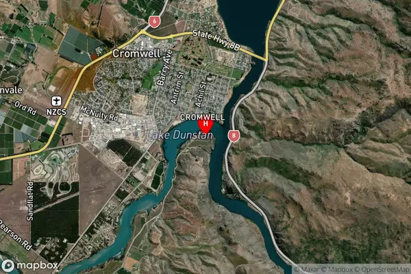 Cornish Point,Otago Satellite Map