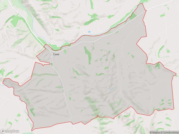 Cave, Canterbury Polygon Area Map