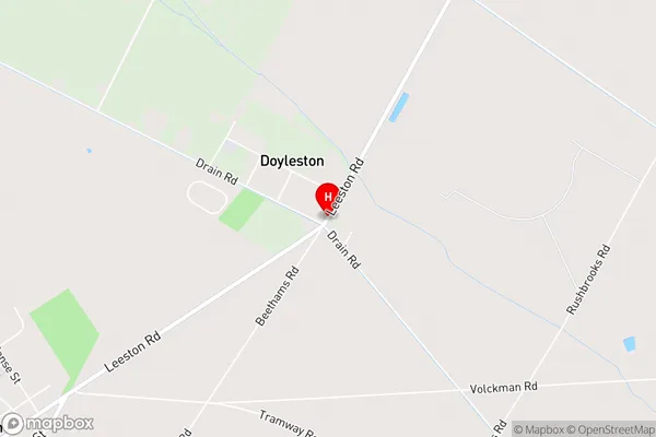 Doyleston,Canterbury Area Map