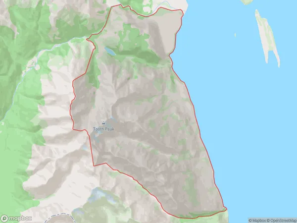 Elfin Bay, Otago Polygon Area Map