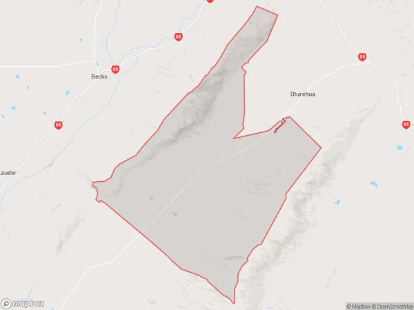 Ida Valley, Otago Polygon Area Map