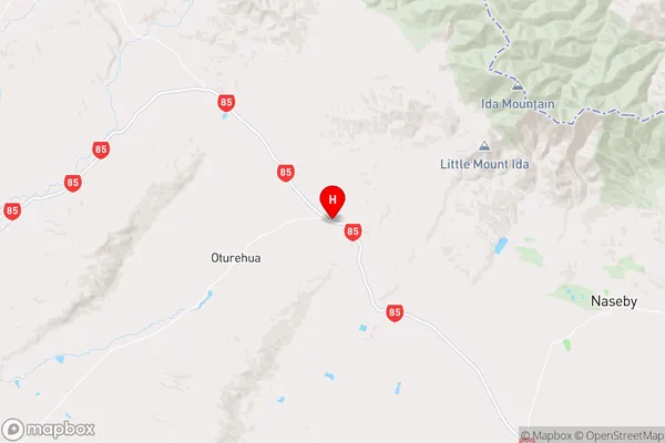 Idaburn,Otago Region Map